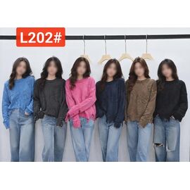 Светр жіночий L202 mix р.44-48 "FLORA" недорого оптом від прямого постачальника