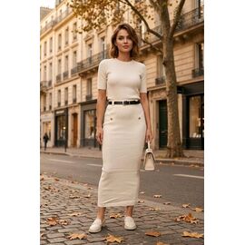 Фотография Юбка женская 5001 l.beige р.42-48 "Kosta" недорого оптом от прямого поставщика