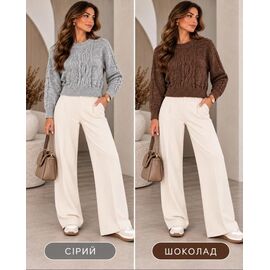 Светр жіночий 5631 brown р.40-44 "Kosta" недорого оптом від прямого постачальника