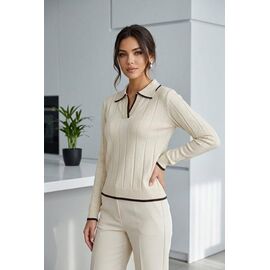 Светр жіночий 6196 l.beige р.M-L "Kosta" недорого оптом від прямого постачальника