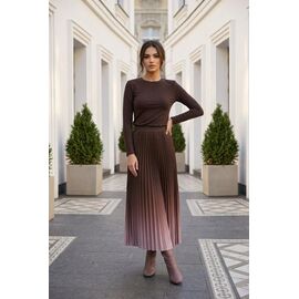 Фотография Юбка женская 9581 brown р.44-48 "Kosta" недорого оптом от прямого поставщика