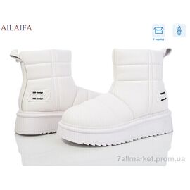 Черевики жіночі стильні Зима 2023 white (8 пар р.36-41) "Ailaifa" недорого оптом від прямого постачальника