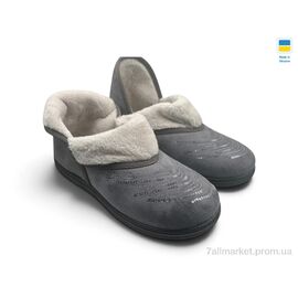 Тапки жіночі для будинку Зима Т03 сірий (8 пар р.37-41) "Rai shoes" недорого оптом від прямого постачальника