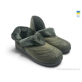Тапки жіночі для будинку Зима Т03 хакі (8 пар р.37-41) "Rai shoes" недорого оптом від прямого постачальника