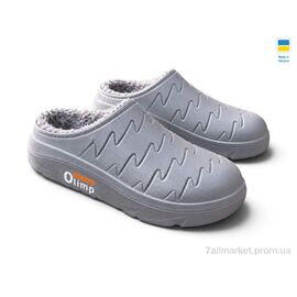 Сабо чоловічі Зима СМ22 сірий (8 пар р.41-46) "Rai shoes" недорого оптом від прямого постачальника