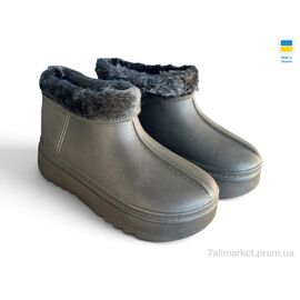 Чоботи з піни жіночі Зима BM37 графіт (6 пар р.38-42) "Rai shoes" недорого оптом від прямого постачальника
