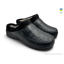 Сабо чоловічі Зима ГП28 чорний (6 пар р.41-45) "Rai shoes" недорого оптом від прямого постачальника