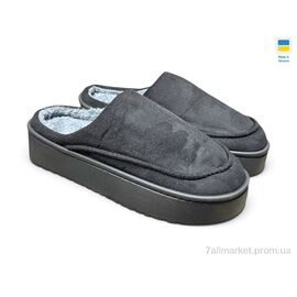 Тапки чоловічі домашні Зима ТК11 чорний (6 пар р.41-46) "Rai shoes" недорого оптом від прямого постачальника