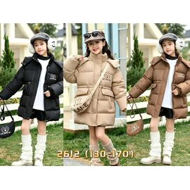 Фотография Курка детская зимняя на девочку 2612 beige р.11-16 "WHITE" недорого оптом от прямого поставщика