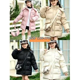 Фотография Курка детская зимняя на девочку 2620 beige р.11-16 "WHITE" недорого оптом от прямого поставщика