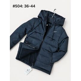 Фотография Курка детская зимняя на мальчика 504 navy р.7-12 "WHITE" недорого оптом от прямого поставщика