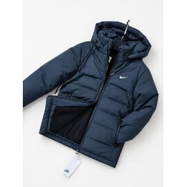 Фотография Курка детская зимняя на мальчика 504-1 navy р.7-12 "WHITE" недорого оптом от прямого поставщика