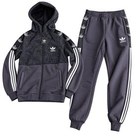 Фотография Костюм детский спортивный тёплый на мальчика SV3959 grey р.7-12 "WHITE" недорого оптом от прямого поставщика