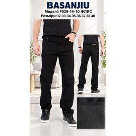 Фотография Джинсы мужские F029-14-10 black р.32-40 "Basanjiu" недорого оптом от прямого поставщика