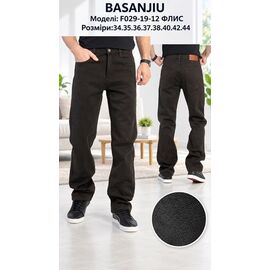 Фотография Джинсы мужские F029-19-12 brown р.34-44 "Basanjiu" недорого оптом от прямого поставщика