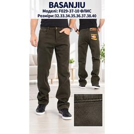 Фотография Джинсы мужские F029-37-10 khaki р.32-40 "Basanjiu" недорого оптом от прямого поставщика