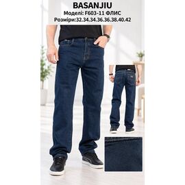 Фотография Джинсы мужские F603-11 navy р.32-42 "Basanjiu" недорого оптом от прямого поставщика