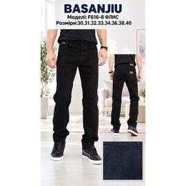 Фотография Джинсы мужские F616-8 black р.30-40 "Basanjiu" недорого оптом от прямого поставщика