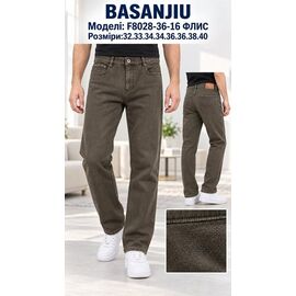 Фотография Джинсы мужские F8028-36-16 grey р.32-40 "Basanjiu" недорого оптом от прямого поставщика