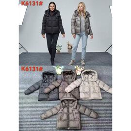 Куртка жіноча зимова K6131 brown р.M-2XL "FLORA" недорого оптом від прямого постачальника