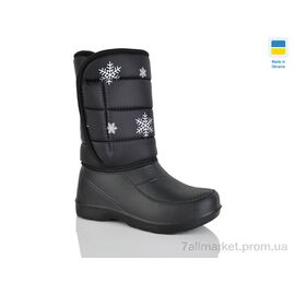 Фотография Сапоги из пены женские зима Сніжинка чорний (8 пар р.37-42) "Lot Shoes" недорого оптом от прямого поставщика