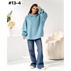 Батник жіночий теплий 13-4 l.blue р.ower size "ZLATA" недорого оптом від прямого постачальника