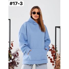 Худі жіноче 17-3 l.blue р.ower size "ZLATA" недорого оптом від прямого постачальника