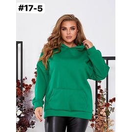 Худі жіноче 17-5 green р.ower size "ZLATA" недорого оптом від прямого постачальника