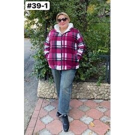 Сорочка тепла жіноча 39-1 crimson р.50-60 "ZLATA" недорого оптом від прямого постачальника