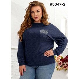 Светр жіночий 5047-2 navy р.52-56 "ZLATA" недорого оптом від прямого постачальника