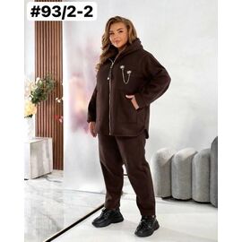 Костюм спортивний жіночий 93-2-2 brown р.50-60 "ZLATA" недорого оптом від прямого постачальника