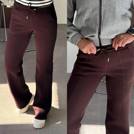 Фотография Штаны женские утеплённые 9087-1 brown р.50-56 "LINDA" недорого оптом от прямого поставщика