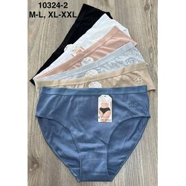 Фотография Трусы женские 10324-2 mix р.M-2XL "Comfort" недорого оптом от прямого поставщика