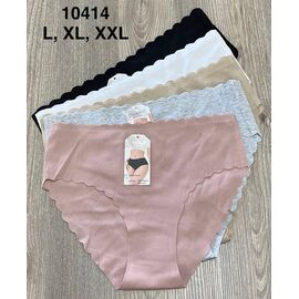 Фотография Трусы женские 10414 mix р.L-2XL "Comfort" недорого оптом от прямого поставщика