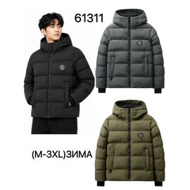 Фотография Куртка мужская зимняя 61311 khaki р.M-3XL "Ale-Ate" недорого оптом от прямого поставщика