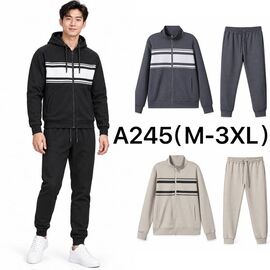 Фотография Костюм спортивный мужской A245 d.grey р.M-3XL "Ale-Ate" недорого оптом от прямого поставщика