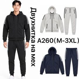 Фотография Костюм спортивный мужской A260 navy р.M-3XL "Ale-Ate" недорого оптом от прямого поставщика