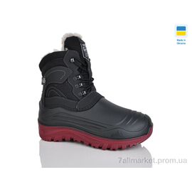 Фотография Ботинки мужские стильные зима РБ402 чорний (8 пар р.41-45) "Lot Shoes" недорого оптом от прямого поставщика