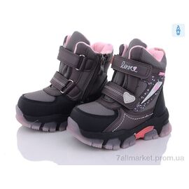 Черевики дитячі зручні Зима T6918-1 (8 пар р.23-28) "Ok Shoes" недорого оптом від прямого постачальника