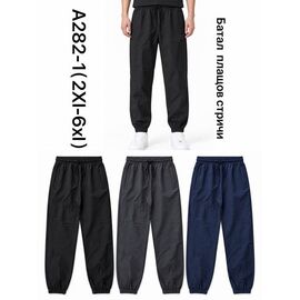 Фотография Штаны спортивные мужские A282 black р.2XL-6XL "Ale-Ate" недорого оптом от прямого поставщика