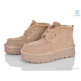 Уггі жіночі утеплені Зима 4625-A3306 beige (6 пар р.36-40) "Мир" недорого оптом від прямого постачальника