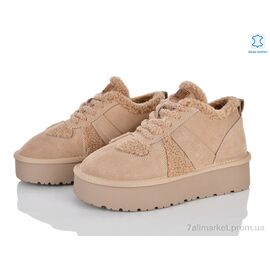 Уггі жіночі утеплені Зима 4625-A3305 beige (6 пар р.36-40) "Мир" недорого оптом від прямого постачальника