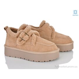 Уггі жіночі утеплені Зима 4625-A3310 beige (6 пар р.36-40) "Мир" недорого оптом від прямого постачальника