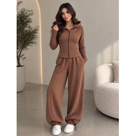Костюм спортивний жіночий теплий 122 beige р.42-48 "VALENTINA" недорого оптом від прямого постачальника