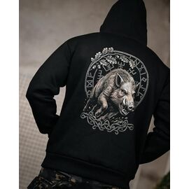 Фотография Худи мужской 1509 black р.S-3XL "Madoka" недорого оптом от прямого поставщика