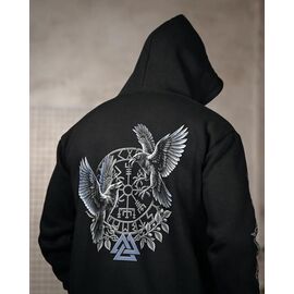 Фотография Худи мужской 1511 black р.S-3XL "Madoka" недорого оптом от прямого поставщика