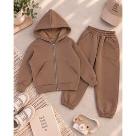 Фотография Костюм детский спортивный тёплый на девочку 2640 beige р.104-128 "LIMA SPORT" недорого оптом от прямого поставщика