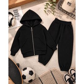 Фотография Костюм детский спортивный тёплый на девочку 2640 black р.104-128 "LIMA SPORT" недорого оптом от прямого поставщика