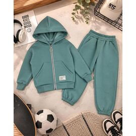 Фотография Костюм детский спортивный тёплый унисекс 2640 green р.104-128 "LIMA SPORT" недорого оптом от прямого поставщика