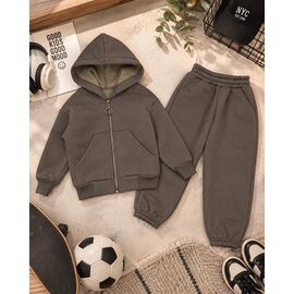 Фотография Костюм детский спортивный тёплый на мальчика 2640 khaki р.104-128 "LIMA SPORT" недорого оптом от прямого поставщика